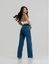 Calça Jeans Wide Leg Assimétrica na internet