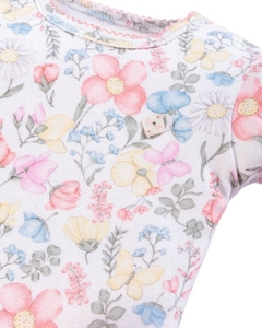 Conjunto body com short malha rosa - Anjos Baby (Ref 27071) - O Cravo e a Rosa