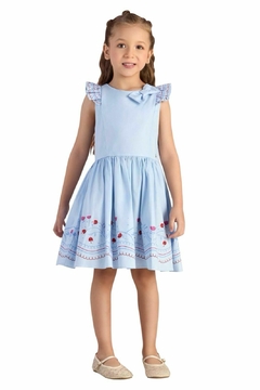 Vestido azul claro tulipas - Mon Sucré (Ref 27996) - comprar online