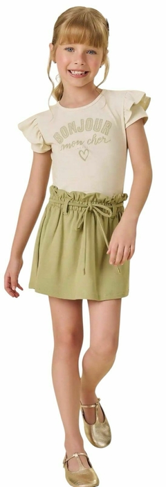 Conjunto blusa em cotton com short - Infanti (Ref 27706) - comprar online