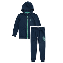 Conjunto em moletom marinho - King & Joe