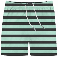 Short tactel listrado verde e marinho - king & Joe (Ref 27099) - comprar online