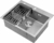 Bacha de Cocina Bowl Simple de Acero Inoxidable. Con Accesorios. Color: Acero Cepillado. - vorum