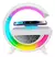 Imagen de Lampara Velador Alarma Parlante Bt Carga Inalámbrica Led Rgb