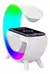 Lampara Velador Alarma Parlante Bt Carga Inalámbrica Led Rgb - tienda online