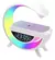 Lampara Velador Alarma Parlante Bt Carga Inalámbrica Led Rgb - HomeDeal