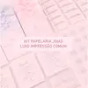 Kit joias luxo impressão comum - completo