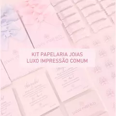 Kit joias luxo impressão comum - completo