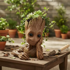 Maceta Baby Groot Decorativa Chocolate Baby Groot