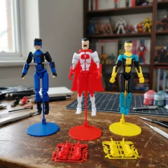Combo X3 Muñeco Articulado Invincible Omni-man/mark Grayson - CRAFT3D.LP