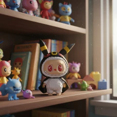 Muñeco Labubu 3d Umbreon Kawaii Geek en internet