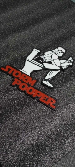 Cartel Baño Star Wars Storm Pooper