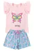 Conjunto Infantil Verão Feminino Butterfly - Rosa - comprar online