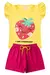 Conjunto Infantil Verão Feminino Moranguinho - Amarelo