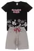 Conjunto Infantil Verão Masculino Game Over - Preto