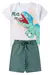 Conjunto Infantil Verão Masculino MAMAS - Branco - comprar online