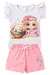 Conjunto Infantil Verão Feminino Girl and the Dog - Branco