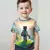 Jogo quente impressão 3d roupas de bebê 5 a 14 anos masculino roupas ao ar liv