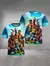 Jogo quente impressão 3d roupas de bebê 5 a 14 anos masculino roupas ao ar liv