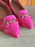 Sapatilha Feminina Rosa Verniz com Detalhe Dourado - comprar online