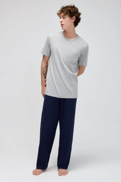 PIJAMA LONGO MASCULINO COM BOLSO - HERING