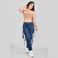 Jeans Boyfriend Dama Rigido Tiro alto 1 Pinza Cargo ref: R0014 - CARUS JEANS