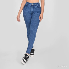 Jeans Skinny Dama Semi stretch Tiro alto 3 Pinzas Basico ref: R0027 - comprar en línea