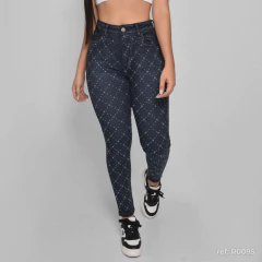 Jeans Skinny Dama Semi stretch Tiro alto 3 Pinzas Basico ref: R0085 en internet