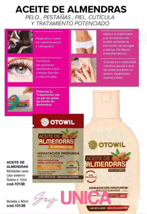 ACEITE DE ALMENDRAS OTOWIL