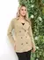 Gabardina Transpassado pescoco de lapela com cinto - Amillion Store