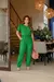 Conjunto feminino de escritório blusa e calça com babado na manga, moda 2024, - Amillion Store