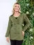 Gabardina Transpassado pescoco de lapela com cinto - Amillion Store