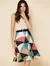 Saia Plissada Midi - Estampas Geométrica - Cintura Alta - Moda Evangélica-007 - comprar online