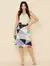Saia Plissada Midi - Estampas Geométrica - Cintura Alta - Moda Evangélica-007 - comprar online