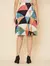 Saia Plissada Midi - Estampas Geométrica - Cintura Alta - Moda Evangélica-007