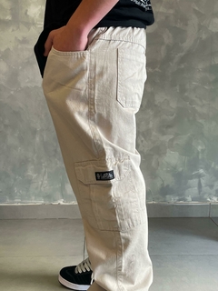C040 Calça Cargo Sarja Trip Side - Vibe Street Shop