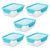 Kit Potes Herméticos 450ml Tampa com Trava - comprar online