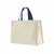 ECOBAG DE LONA 240G 40X32X20CM NATURAL COM AZUL MARINHO na internet