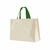 ECOBAG DE LONA 240G 40X32X20CM NATURAL COM VERDE BANDEIRA - comprar online