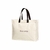 SACOLA DE LONA 240G 40x33x15CM NATURAL COM ALÇA DE COURO - Zabelê Comercio
