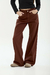24032G - PROMO Wide tiro medio Gaia gabardina marron - comprar online