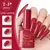 VOKY-Mergulhe semipermanente em unhas para arte de unhas, UV e LED, vermelho esc