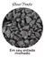 Pedras Ornamentais Seixo Preto Medio 9,5kg.