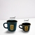 Caneca Zaro Café Verde com Borda Dourada 70ml - comprar online