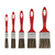 Imagem do Kit 5 Pincel Trincha Simples Esmalte Sintético e Tinta Óleo