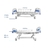 Cama Hospitalar Manual 3 Movimentos DX3 Dellamed - Orto Curitiba