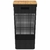 CESTOS DE ROUPA GRID COM TAMPA EM BAMBU