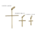 18k Gold Toothpick Cross Pendant P on internet