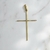 18k Gold Toothpick Cross Pendant G - buy online