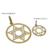 18k Gold Star of David Pendant P on internet